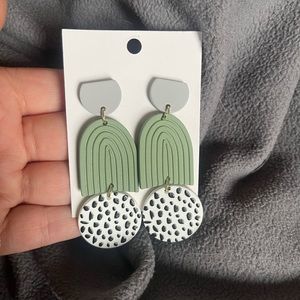 Polymer clay inspired earrings